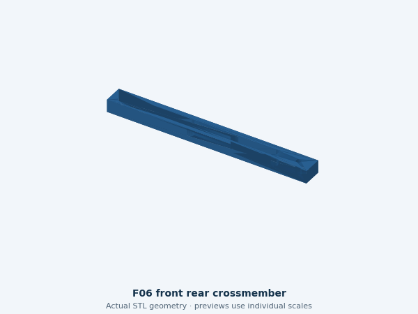 Actual STL geometry of F06 front rear crossmember