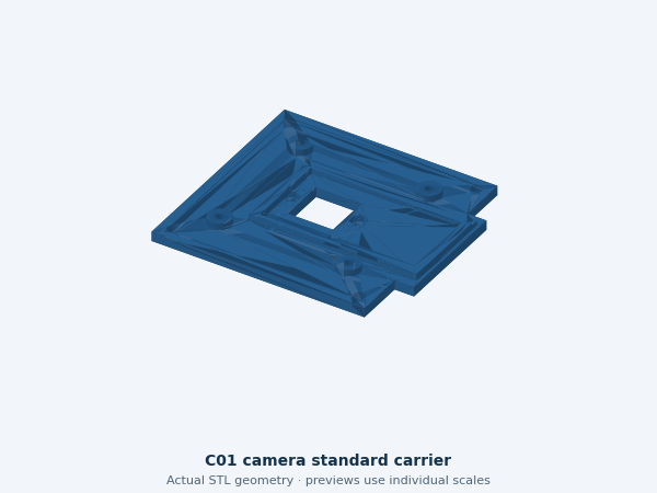 Actual STL preview: Camera holder