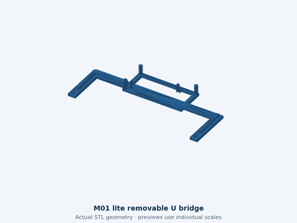 Actual STL preview: Microphone bridge