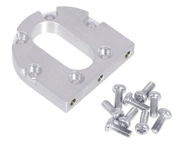Pololu machined aluminum bracket for 37D mm metal gearmotors with included mounting screws.