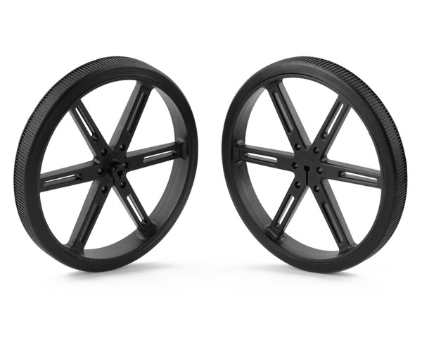Pololu Wheel 90×10mm Pair – Black.